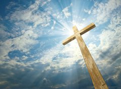 Fototapeta330 x 244  cross against the sky, 330 x 244 cm