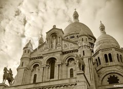 Samolepka flie 100 x 73, 29462499 - Sacre coeur at Montmartre - Sacre coeur v Montmartru