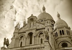 Samolepka flie 145 x 100, 29462499 - Sacre coeur at Montmartre - Sacre coeur v Montmartru