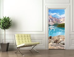 Samolepka na dvee flie 90 x 220  moraine lake, 90 x 220 cm