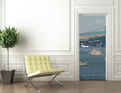 Samolepka na dvee flie 90 x 220  Kriegsschiffe auf dem Bosporus, 90 x 220 cm