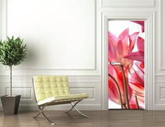 Samolepka na dvee flie 90 x 220  Beautiful tulips., 90 x 220 cm