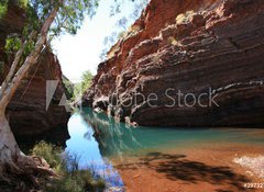 Samolepka flie 100 x 73, 29732755 - Hamersley Gorge, Karijini National Park - Hamersley Gorge, nrodn park Karijini