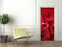Samolepka na dvee flie 90 x 220  Roses Background, 90 x 220 cm