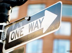 Fototapeta100 x 73  Street sign on the bright day, 100 x 73 cm