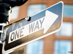 Samolepka flie 270 x 200  Street sign on the bright day, 270 x 200 cm