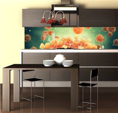Fototapeta do kuchyn flie 260 x 60, 299804686 - Chronic liver disease can be caused by a viral hepatitis infection, Hepatitis viruses