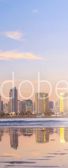 Samolepka na dvee flie 90 x 220, 300187030 - Downtown San Diego skyline in California, USA