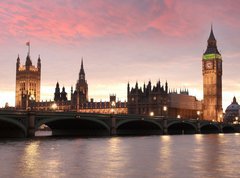 Fototapeta vliesov 270 x 200, 30030771 - Big Ben in the evening, London, UK