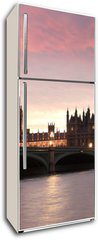 Samolepka na lednici flie 80 x 200  Big Ben in the evening, London, UK, 80 x 200 cm