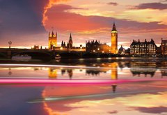 Fototapeta174 x 120  Big Ben in the evening, London, UK, 174 x 120 cm