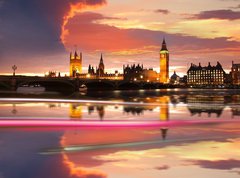 Fototapeta270 x 200  Big Ben in the evening, London, UK, 270 x 200 cm