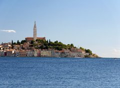 Fototapeta vliesov 100 x 73, 30524389 - Croatia -  Rovinj - Old city and mediterranean sea