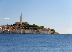 Fototapeta vliesov 200 x 144, 30524389 - Croatia -  Rovinj - Old city and mediterranean sea