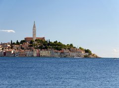 Fototapeta360 x 266  Croatia  Rovinj  Old city and mediterranean sea, 360 x 266 cm