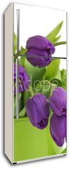 Samolepka na lednici flie 80 x 200  bunch of violet tulips, 80 x 200 cm
