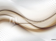 Fototapeta pltno 330 x 244, 306523545 - Grey white halftone background with brown blurred abstract waves.