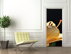Samolepka na dvee flie 90 x 220  pistils d iris, 90 x 220 cm