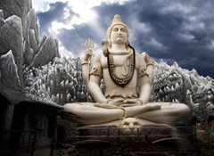 Fototapeta100 x 73  Big Lord Shiva statue in Bangalore, 100 x 73 cm