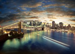 Fototapeta240 x 174  Amazing New York cityscape  taken after sunset, 240 x 174 cm