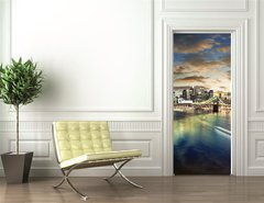Samolepka na dveře fólie 90 x 220, 30806367 - Amazing New York cityscape - taken after sunset - Úžasný panoráma města New York
