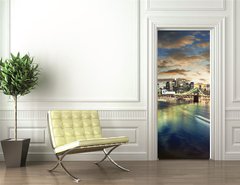 Samolepka na dvee flie 90 x 220  Amazing New York cityscape  taken after sunset, 90 x 220 cm