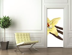 Samolepka na dvee flie 90 x 220  Vanilla Bean and Flower (clipping path), 90 x 220 cm