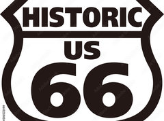 Fototapeta330 x 244  Route66 Historic Road, 330 x 244 cm