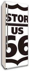 Samolepka na lednici flie 80 x 200, 310572199 - Route66 Historic Road
