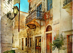 Fototapeta100 x 73  pictorial old streets of Greece, 100 x 73 cm