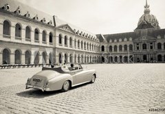 Fototapeta145 x 100  Collection car for wedding ceremony in Paris, 145 x 100 cm
