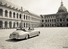 Fototapeta160 x 116  Collection car for wedding ceremony in Paris, 160 x 116 cm