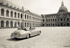 Fototapeta184 x 128  Collection car for wedding ceremony in Paris, 184 x 128 cm