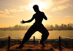 Fototapeta174 x 120  Bruce lee in Hong kong, 174 x 120 cm