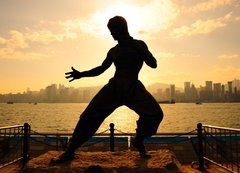 Samolepka flie 200 x 144, 31516850 - Bruce lee in Hong kong - Bruce Lee v Hongkongu