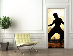 Samolepka na dvee flie 90 x 220, 31516850 - Bruce lee in Hong kong