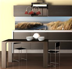 Fototapeta do kuchyně fólie 260 x 60, 31531037 - Nordsee Strand auf Langeoog - Pláž na Severním moři na Langeoog