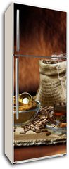 Samolepka na lednici flie 80 x 200  coffee composition, 80 x 200 cm