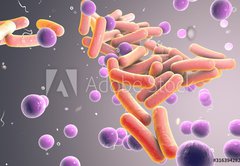 Samolepka flie 145 x 100  Medicine Bacteria and virus Picture, 145 x 100 cm