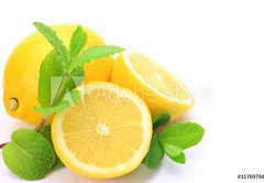 Fototapeta pltno 174 x 120, 31769768 - lemon and mint