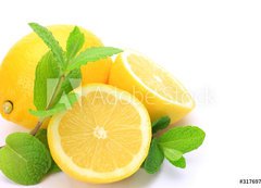 Fototapeta vliesov 200 x 144, 31769768 - lemon and mint - citron a mta