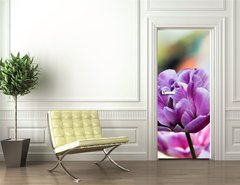 Samolepka na dvee flie 90 x 220, 31786414 - Lila tulpe