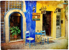 Fototapeta160 x 116  pictorial old streets of Greece  Chania, Crete, 160 x 116 cm