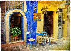 Fototapeta200 x 144  pictorial old streets of Greece  Chania, Crete, 200 x 144 cm