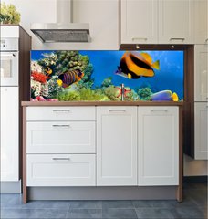 Fototapeta do kuchyn flie 180 x 60  Marine life on the coral reef, 180 x 60 cm