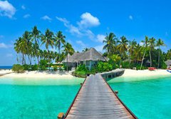 Fototapeta papr 184 x 128, 31946624 - Maldives island Panorama