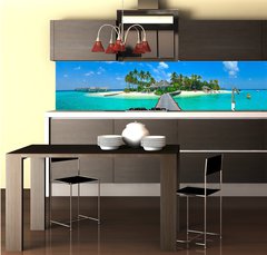 Fototapeta do kuchyn flie 260 x 60, 31946624 - Maldives island Panorama