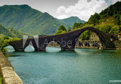 Fototapeta184 x 128  Ponte del Diavolo Borgo a Mozzano, 184 x 128 cm