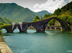 Fototapeta270 x 200  Ponte del Diavolo Borgo a Mozzano, 270 x 200 cm