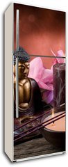 Samolepka na lednici flie 80 x 200, 31973286 - buddah witn candle and incense